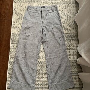 Abercrombie & Fitch Men's Gray Pinstripe Chinos